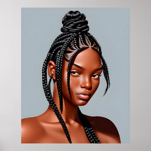 Highly Detailed and Realistic Portrait Poster