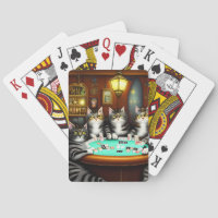 Highly Detailed Cats Playing Poker