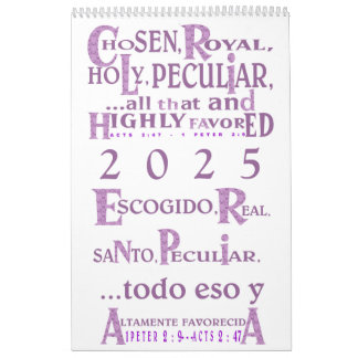 Highly Favored© - Esp & Eng Calendar