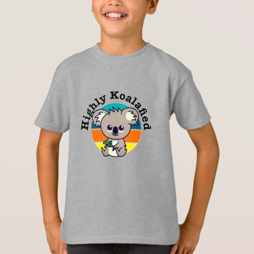 Highly Koalafied cute baby koala bear logo T_Shirt