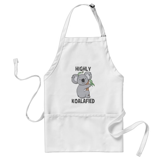 Highly Koalafied Koala Adult Apron (Front)