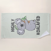 Highly Koalafied Koala Beach Towel (Front)