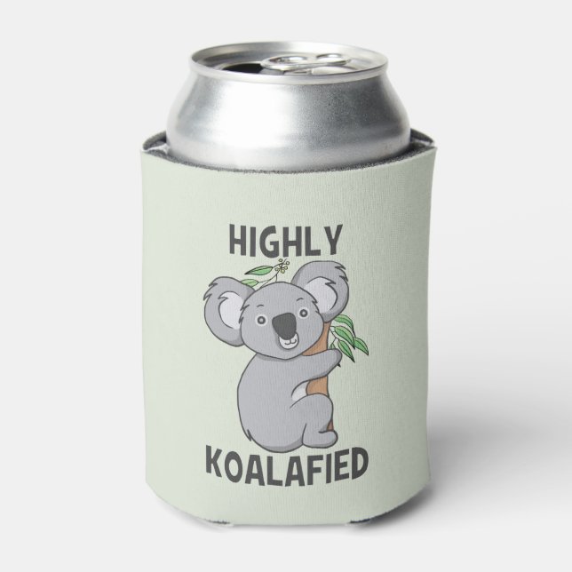 Highly Koalafied Koala Can Cooler (Can Front)
