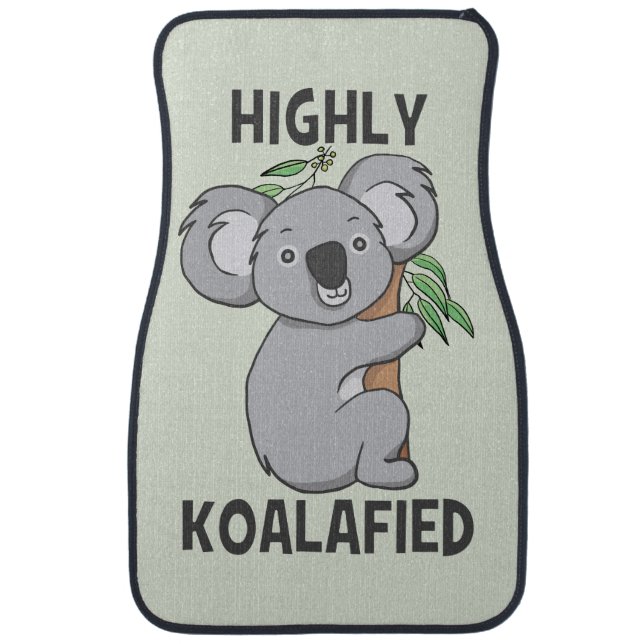 Highly Koalafied Koala Car Floor Mat (Front)