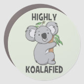 Highly Koalafied Koala Car Magnet (Front)