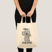 Highly Koalafied Koala Cute Tote Bag (Front (Product))