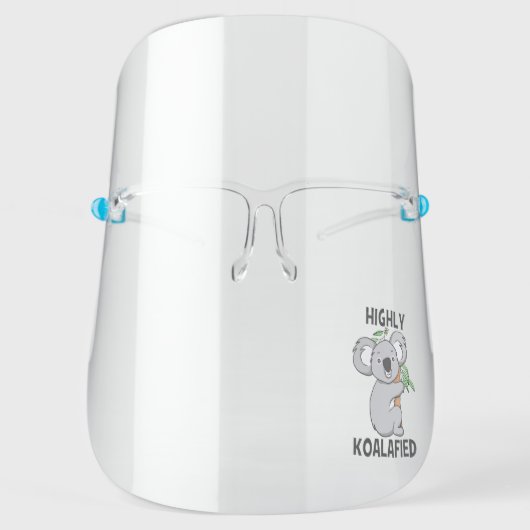 Highly Koalafied Koala Face Shield (Front)