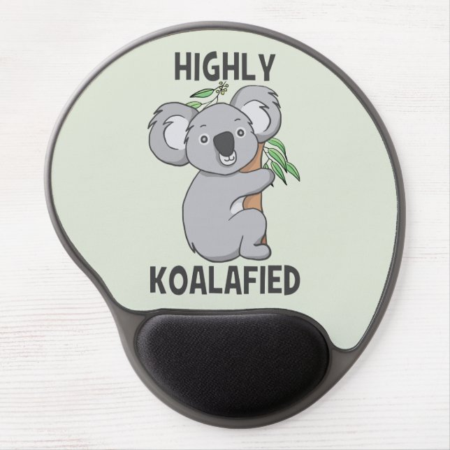 Highly Koalafied Koala Gel Mouse Pad (Front)