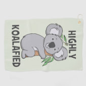 Highly Koalafied Koala Golf Towel (Horizontal)
