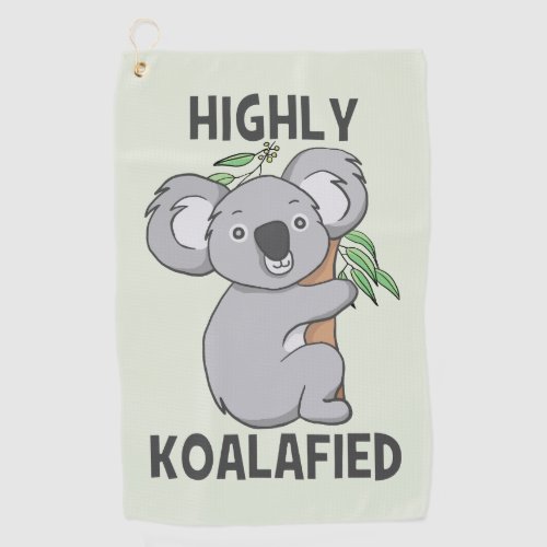 Highly Koalafied Koala Golf Towel