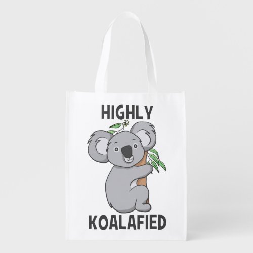 Highly Koalafied Koala Grocery Bag