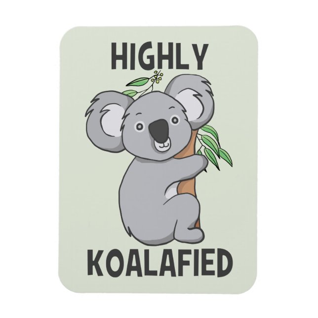 Highly Koalafied Koala Magnet (Vertical)