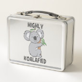 Highly Koalafied Koala Metal Lunch Box (Front)
