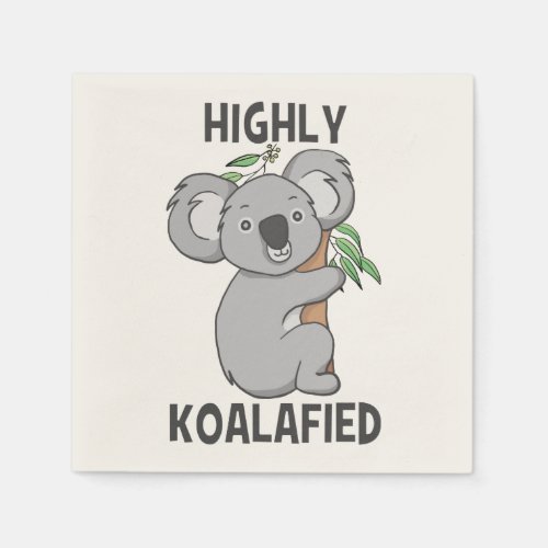 Highly Koalafied Koala Napkins
