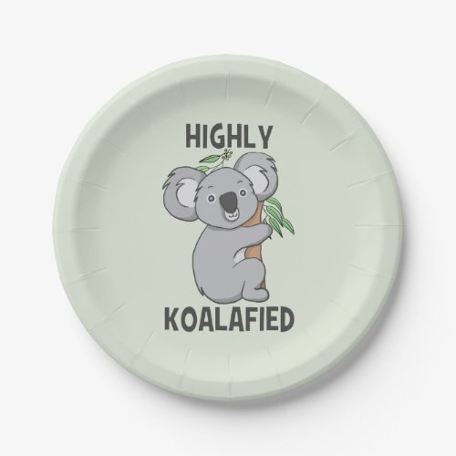 Highly Koalafied Koala Paper Plates
