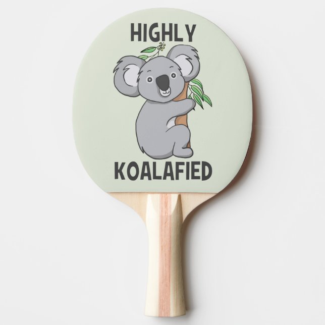 Highly Koalafied Koala Ping Pong Paddle (Front)
