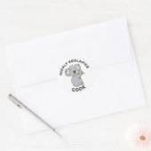 Highly Koalafied Koala Qualified Cook Classic Round Sticker (Envelope)