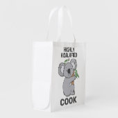 Highly Koalafied Koala Qualified Cook Grocery Bag (Front Side)