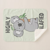 Highly Koalafied Koala Sherpa Blanket (Front (Horizontal))