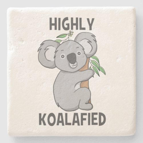 Highly Koalafied Koala Stone Coaster