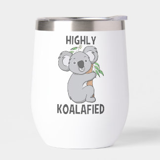Highly Koalafied Koala Thermal Wine Tumbler
