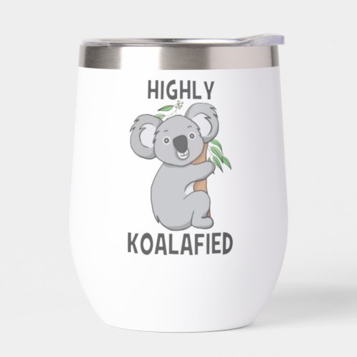 Highly Koalafied Koala Thermal Wine Tumbler