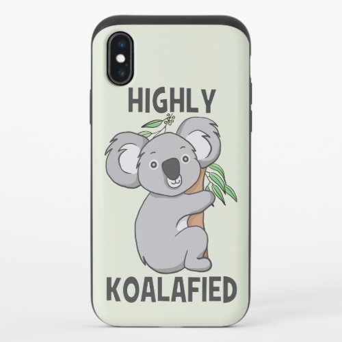 Highly Koalafied Koala iPhone X Slider Case