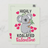 Highly Koalafied Valentine Card (Front/Back)