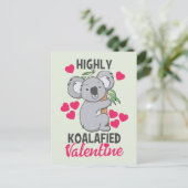 Highly Koalafied Valentine Card (Standing Front)