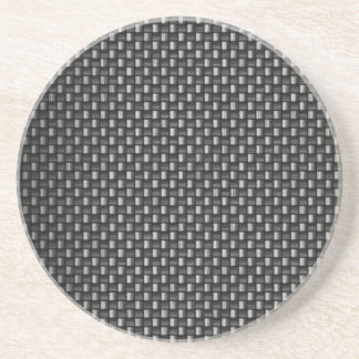 Highly Realistic Carbon Fiber Textured Drink Coaster