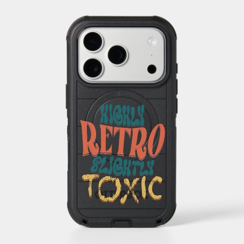 Highly Retro Slightly Toxic Vintage Typography iPhone 17 Pro Case