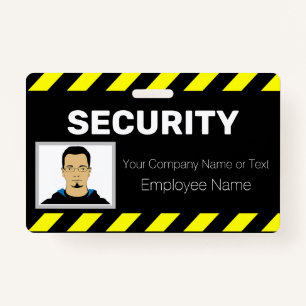 Highly Visible Custom Photo Security Guard ID Badge