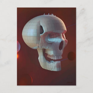Highrise Living on Skull Asteroid 42-C Postcard