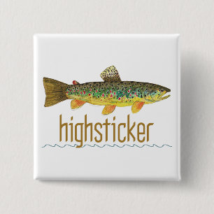 Highsticker - Fly Fishing Button