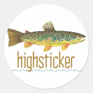 Highsticker - Fly Fishing Classic Round Sticker