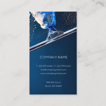 Hight Buildings Windows & Stained Glass Cleaning Business Card by paplavskyte at Zazzle