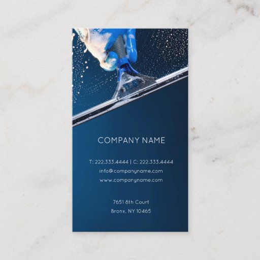 Customizable Hight Buildings Windows &amp; Stained Glass Cleaning Business Card