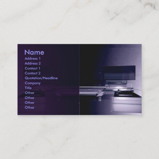 Customizable HighTech 2011Calendar Business Card Templates