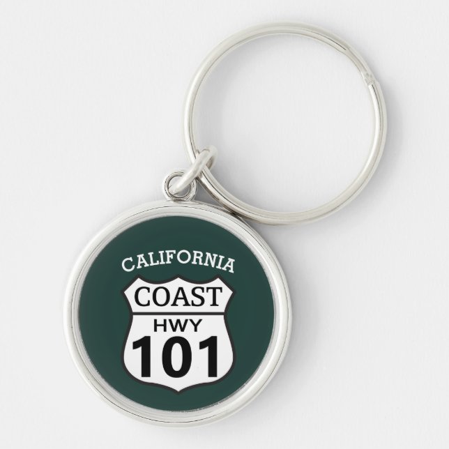 Highway 101 California Coast Keychain (Front)