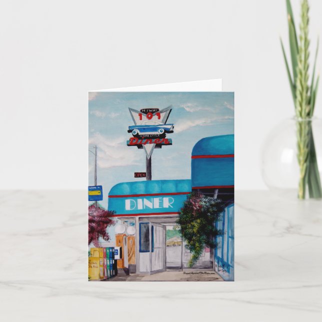 Highway 101 Diner Card (Front)