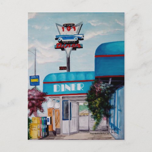 Highway 101 Diner Postcard