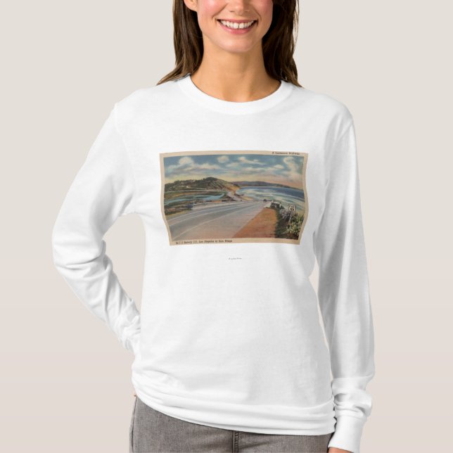 Highway 101 on the Coast of California ViewState T-Shirt (Front)