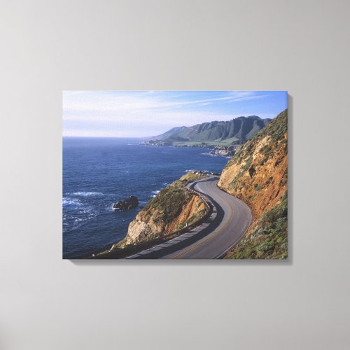 Highway 1 along the California Coast near Canvas Print