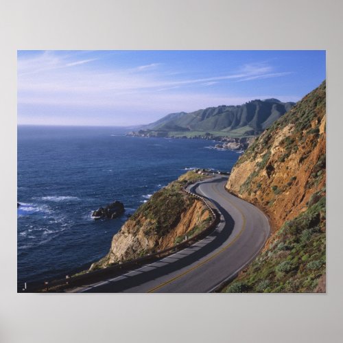 Highway 1 along the California Coast near Poster