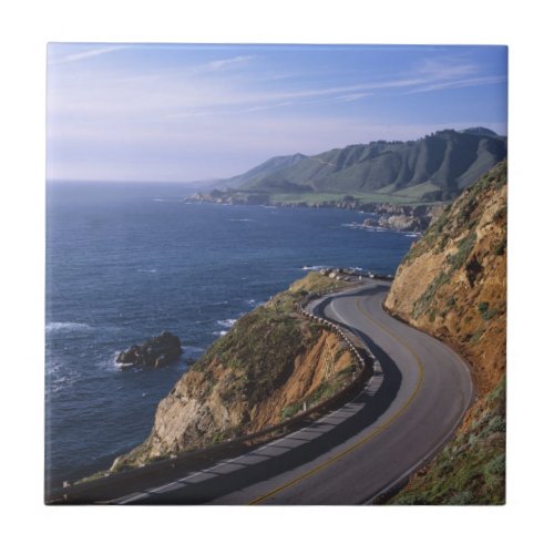 Highway 1 along the California Coast near Tile
