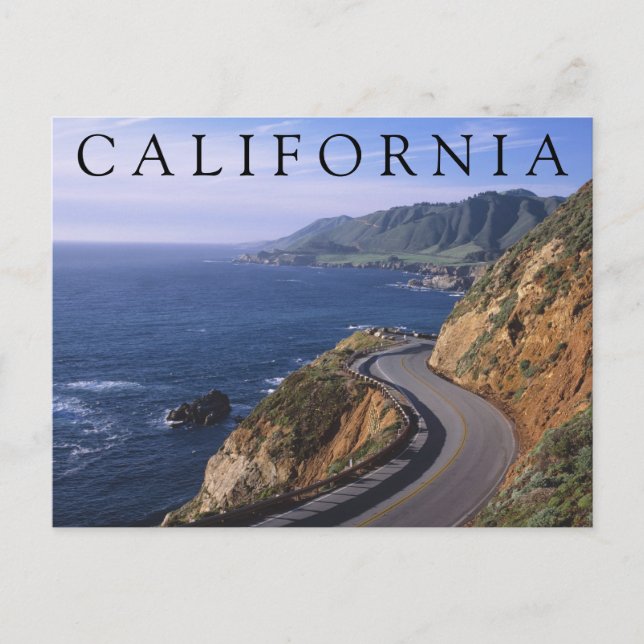 Highway 1 | Carmel California | Happy Birthday Postcard (Front)