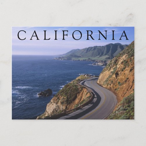 Highway 1  Carmel California  Thank You Postcard