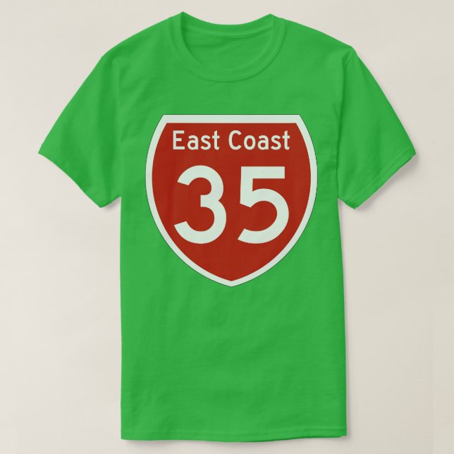 Highway 35 East Coast New Zealand T-Shirt (Design Front)
