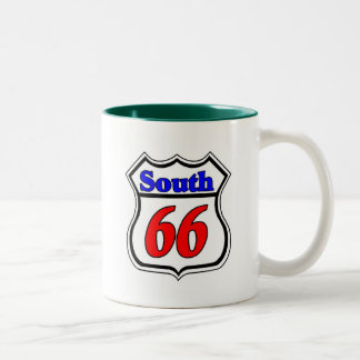 Highway 66 South Two-Tone Coffee Mug