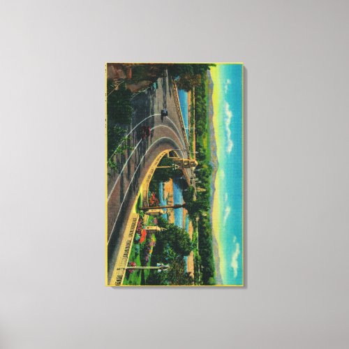 Highway Bridge across Santa Ana River Canvas Print